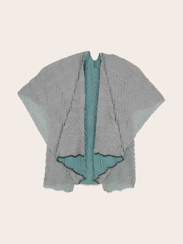 Plissierter Damen Poncho