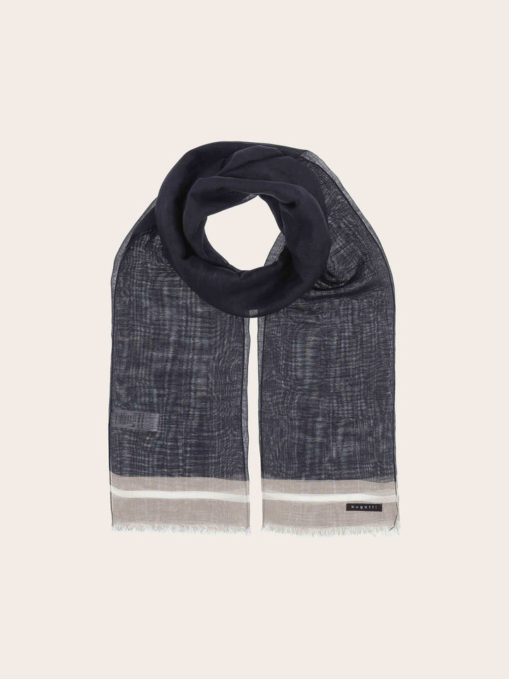 Sportliche bugatti Stola mit farbigen Akzenten in Modalmischung