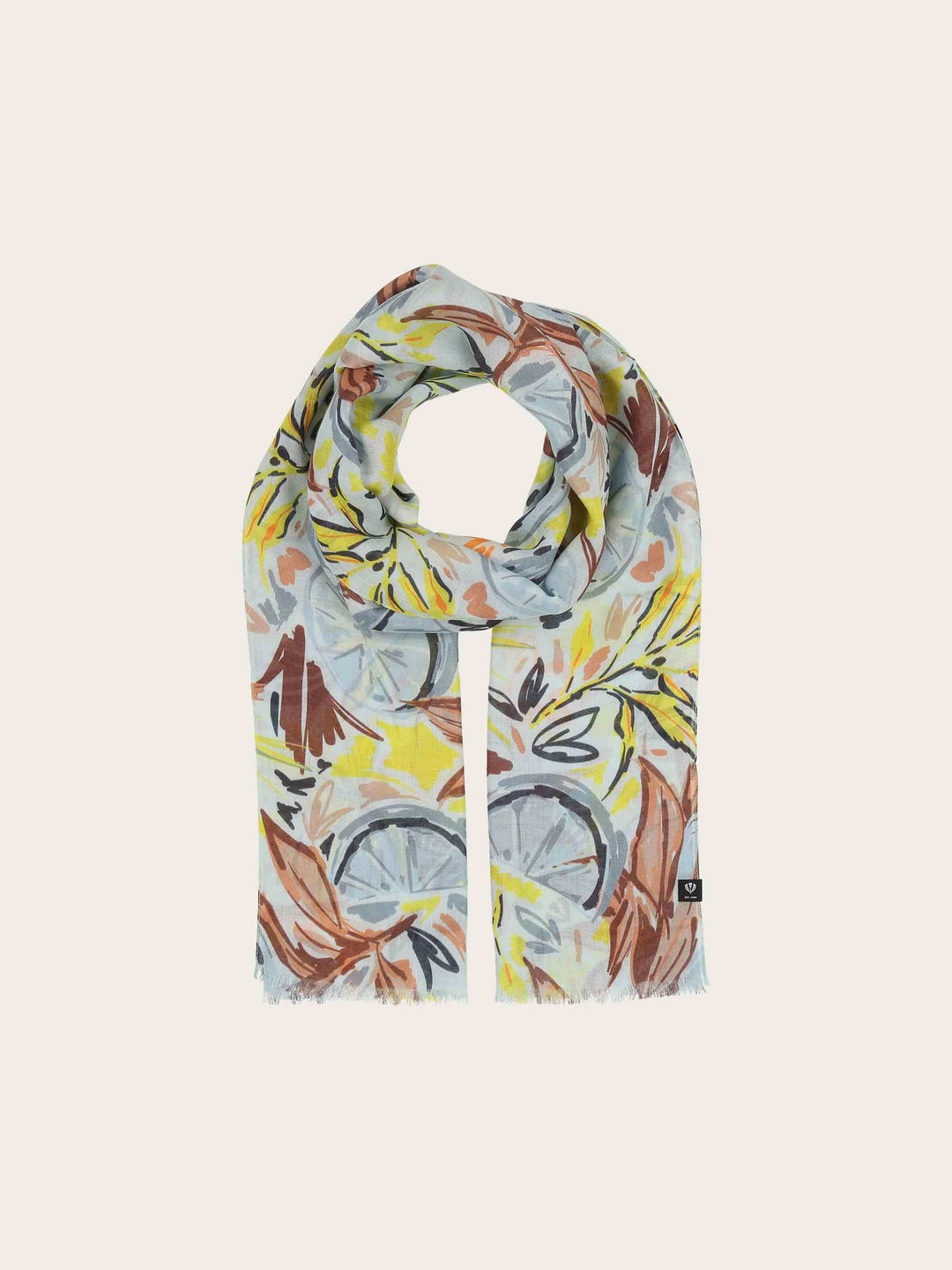 Sustainability Collection - Schal mit tropischem Pflanzen-Design aus Viskose