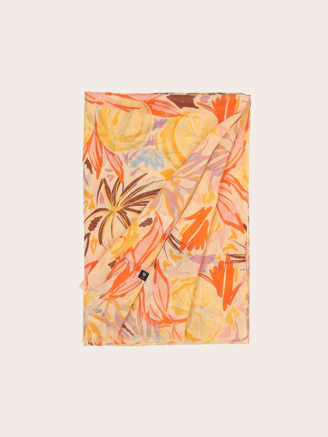 Sustainability Collection - Schal mit tropischem Pflanzen-Design aus Viskose