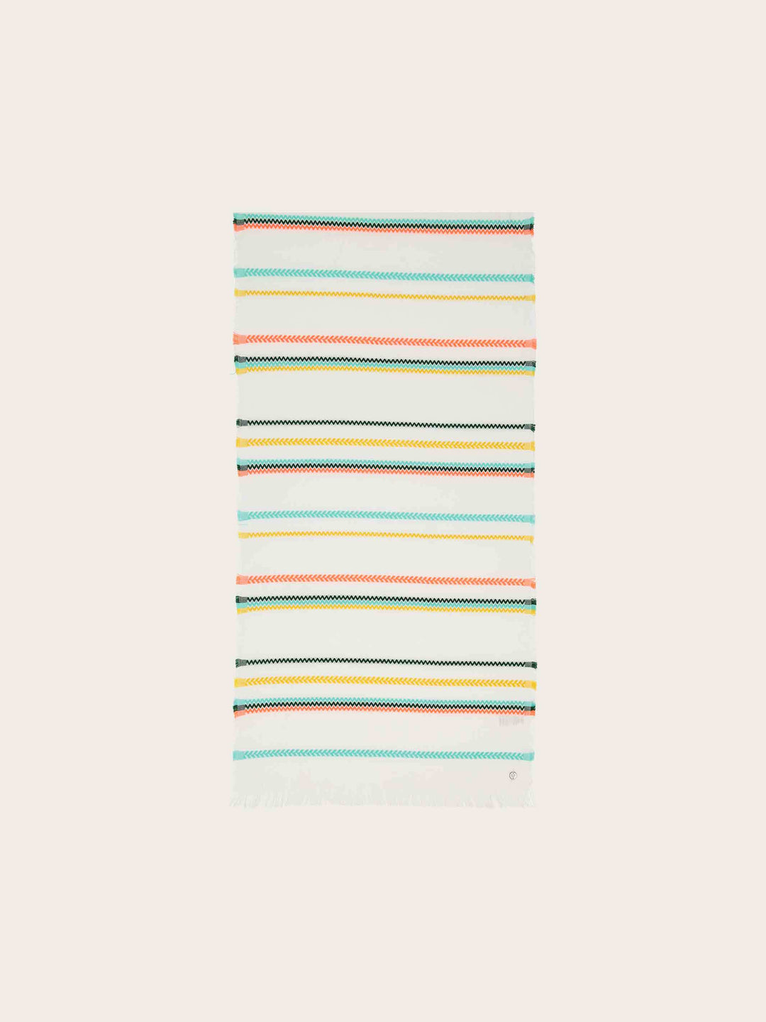 Gestreifter Schal in Baumwollmischung