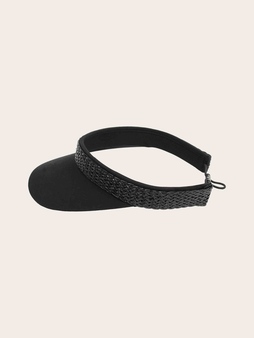 Loevenich Visor aus Baumwolle mit geflochtenem Kunstlederband