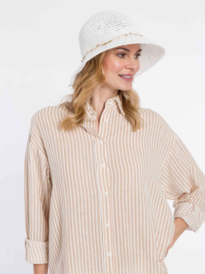 Modischer Loevenich Glockenhut mit farblich abgestimmten Hutband