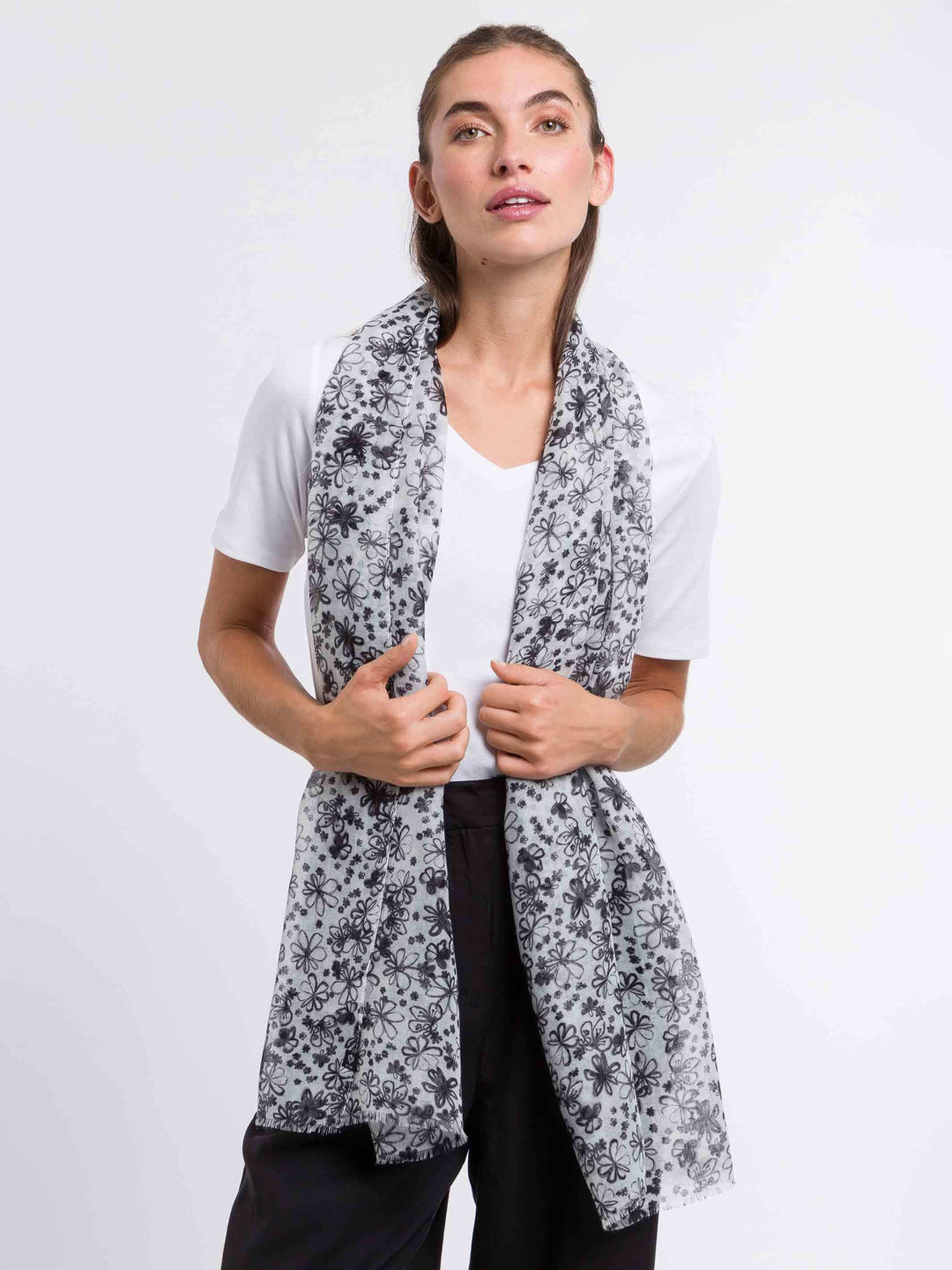 Sustainability Collection - Schal mit Blümchen-Design