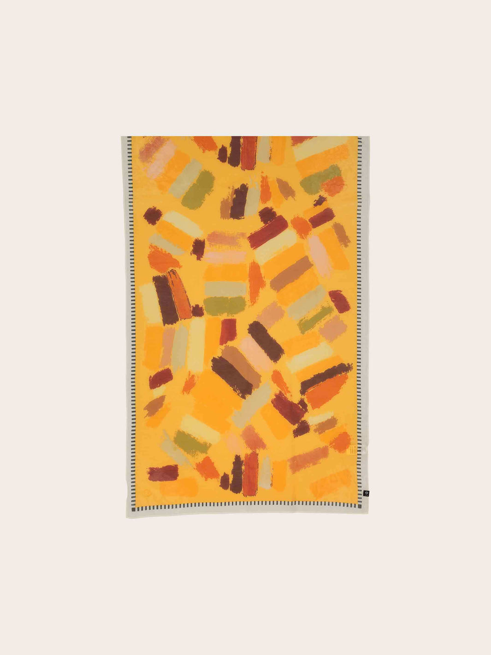 Stola mit Streifen-Design in Seidenmischung