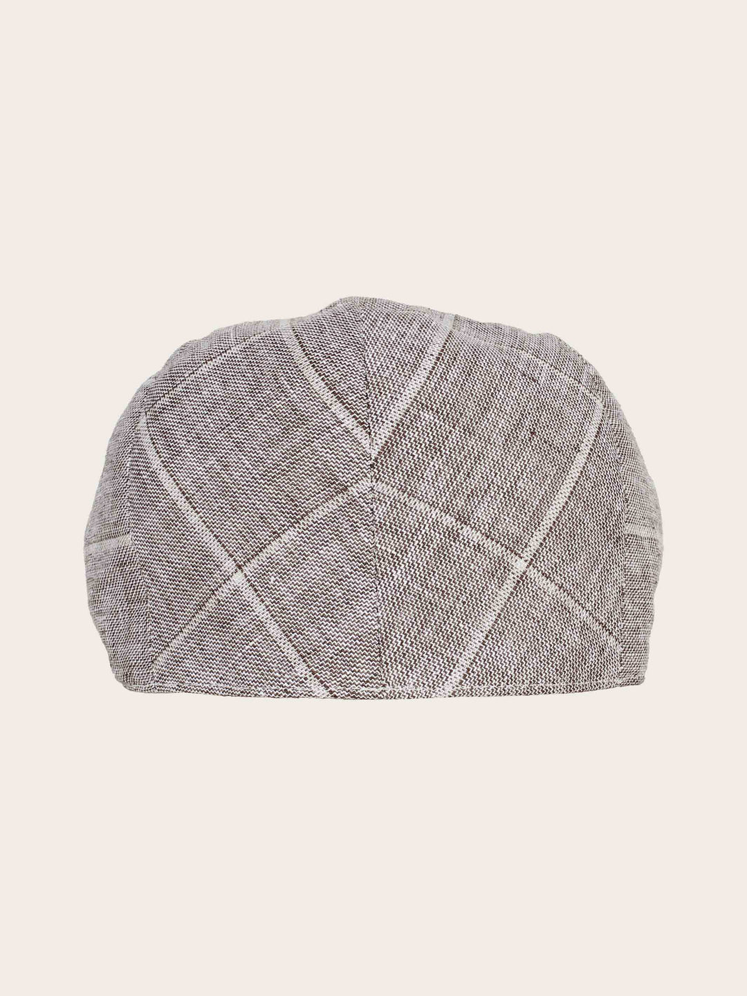 Karierte bugatti Schirmmütze in Leinenmischung