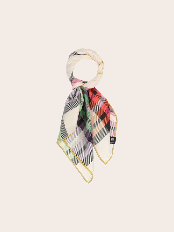 Nickituch mit FRAAS Plaid Karo aus reiner Seide