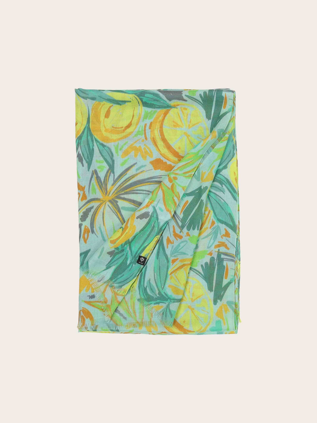 Sustainability Collection - Schal mit tropischem Pflanzen-Design aus Viskose