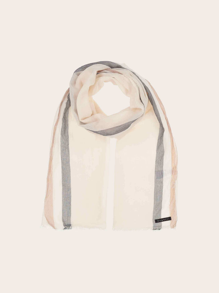 Sommerliche Baumwoll-Stola mit moderner bugatti Flag