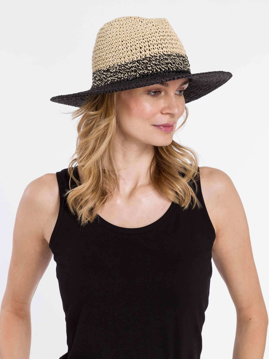 Zweifarbiger Loevenich Fedora aus Papier