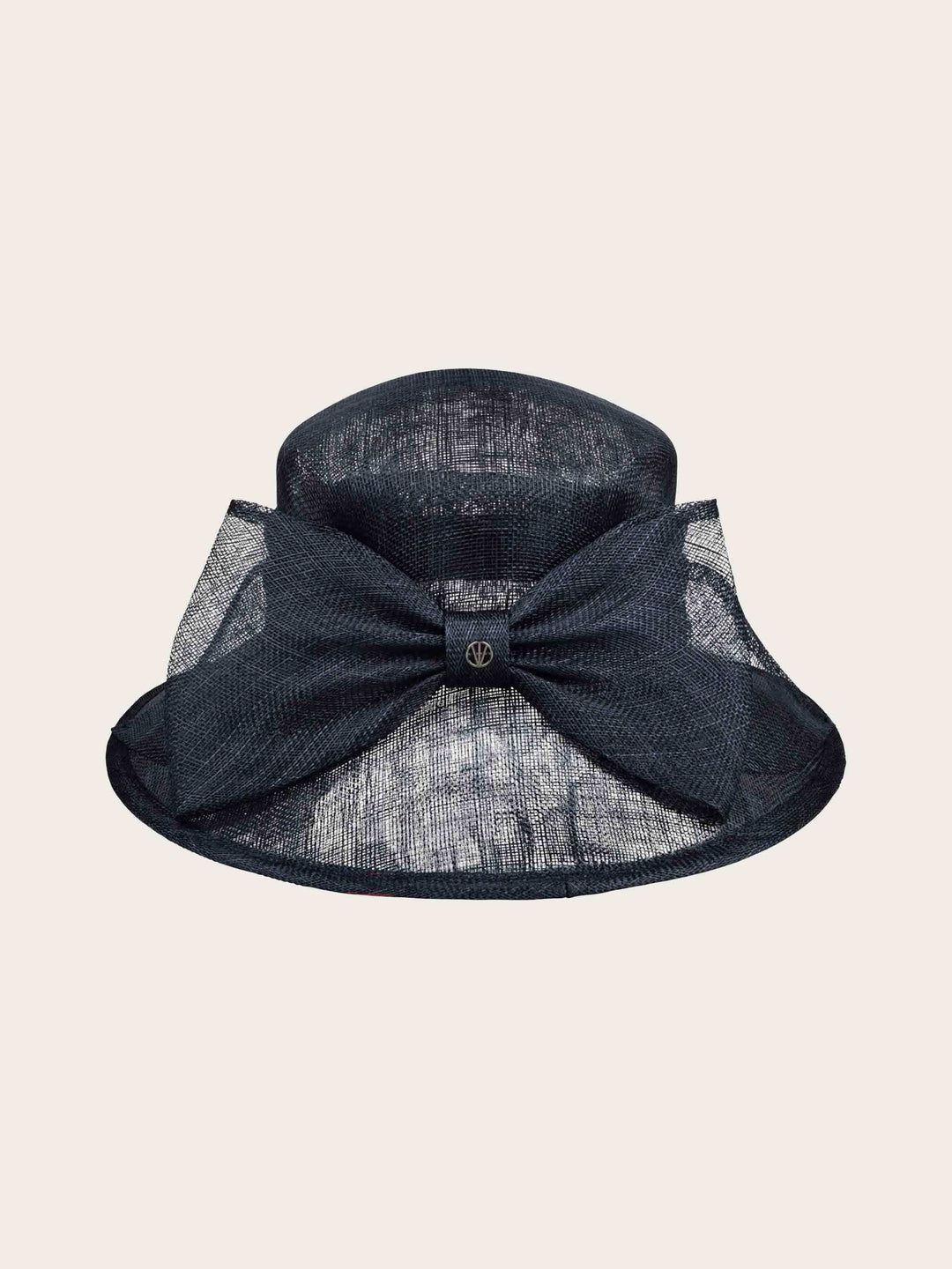 Eleganter Loevenich Matelot Hut mit großer Sinamay Schleife