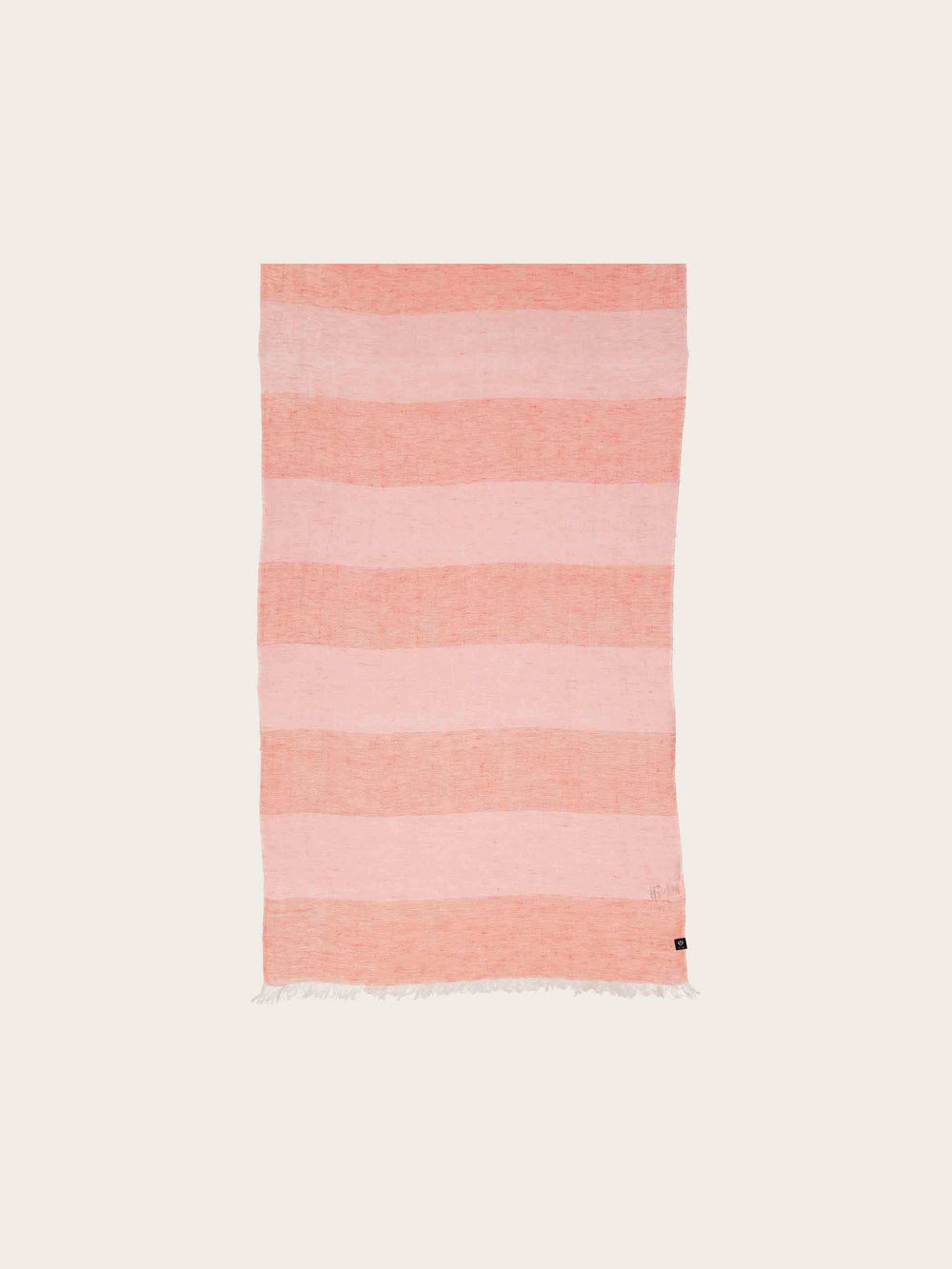 Gestreifter Leinenschal