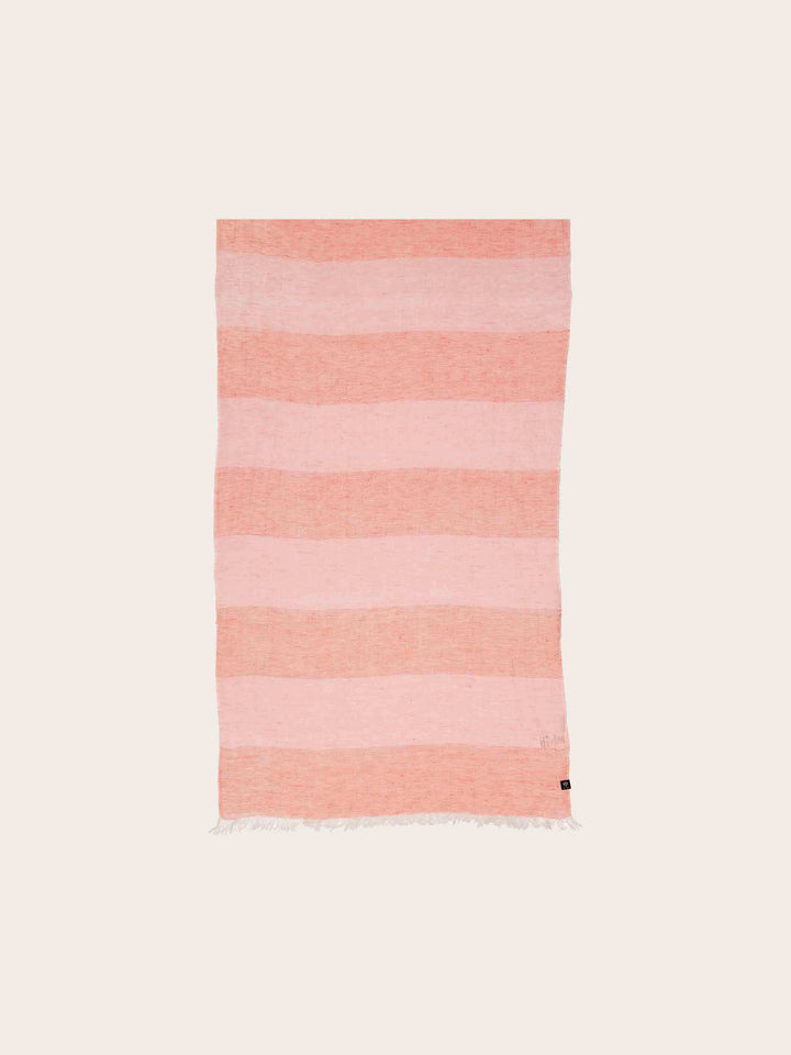 Gestreifter Leinenschal