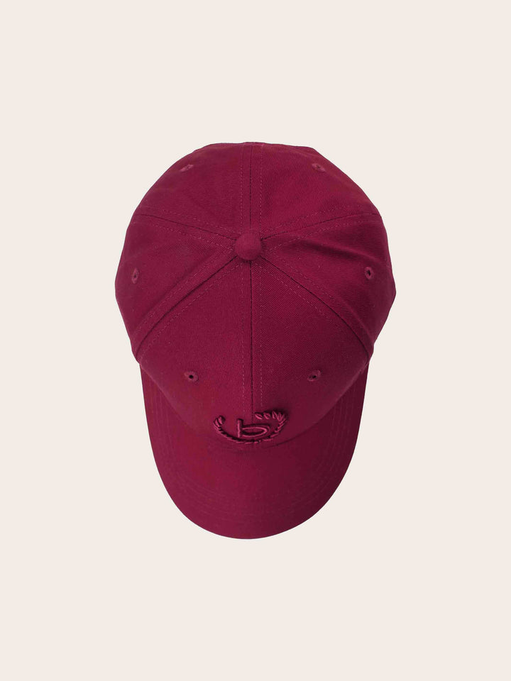 Einfarbige Baseballkappe mit gesticktem bugatti-Logo