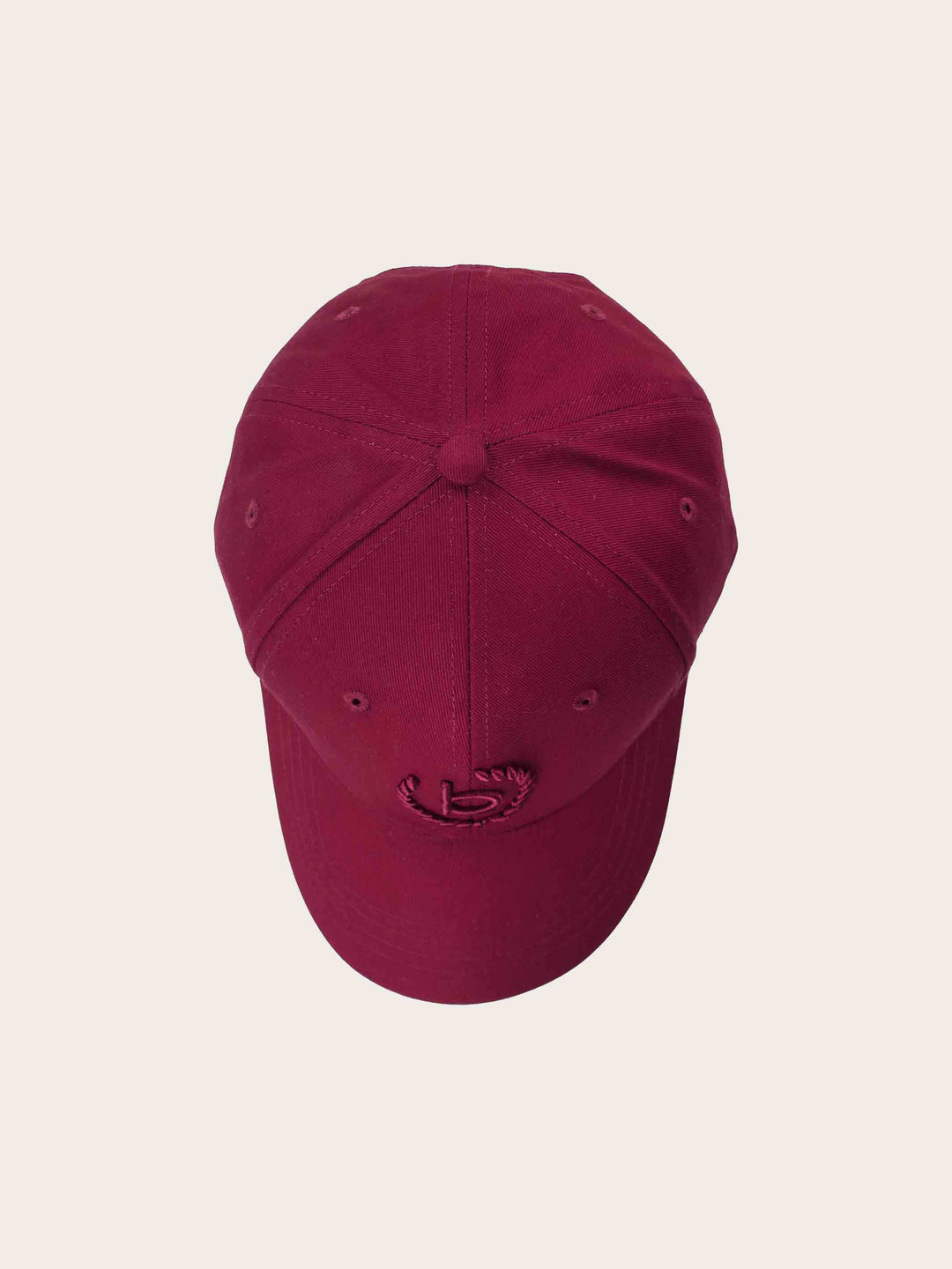 Einfarbige Baseballkappe mit gesticktem bugatti-Logo