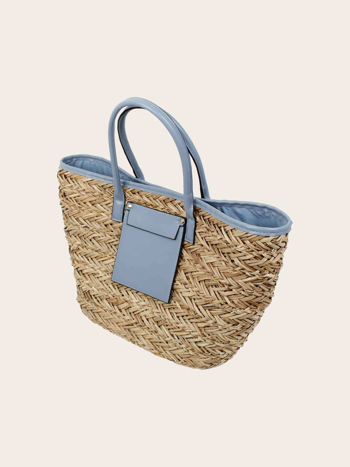 Stylische Loevenich Tasche aus Seegras mit Magnet-Verschluss