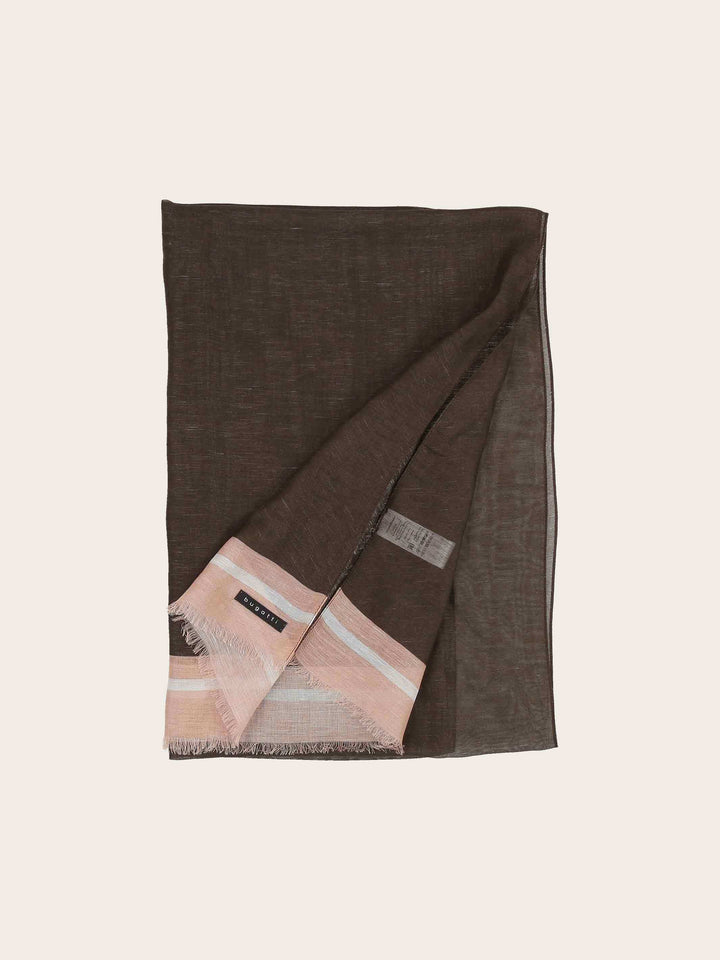 Sportliche bugatti Stola mit farbigen Akzenten in Modalmischung