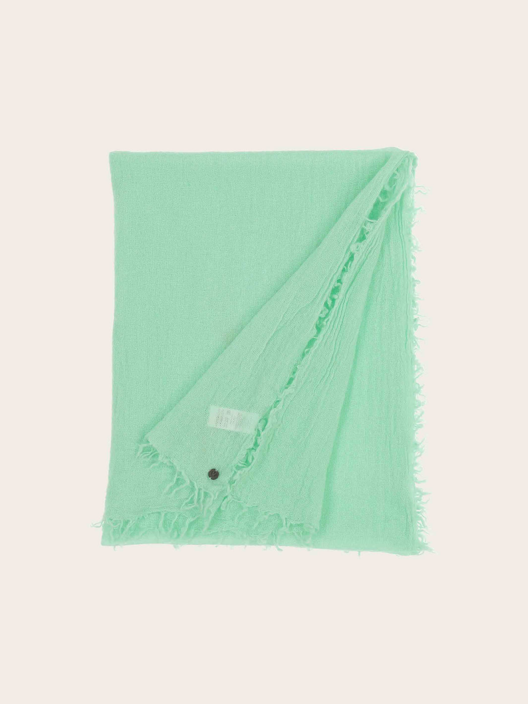 Einfarbige Wollstola mit Fransen