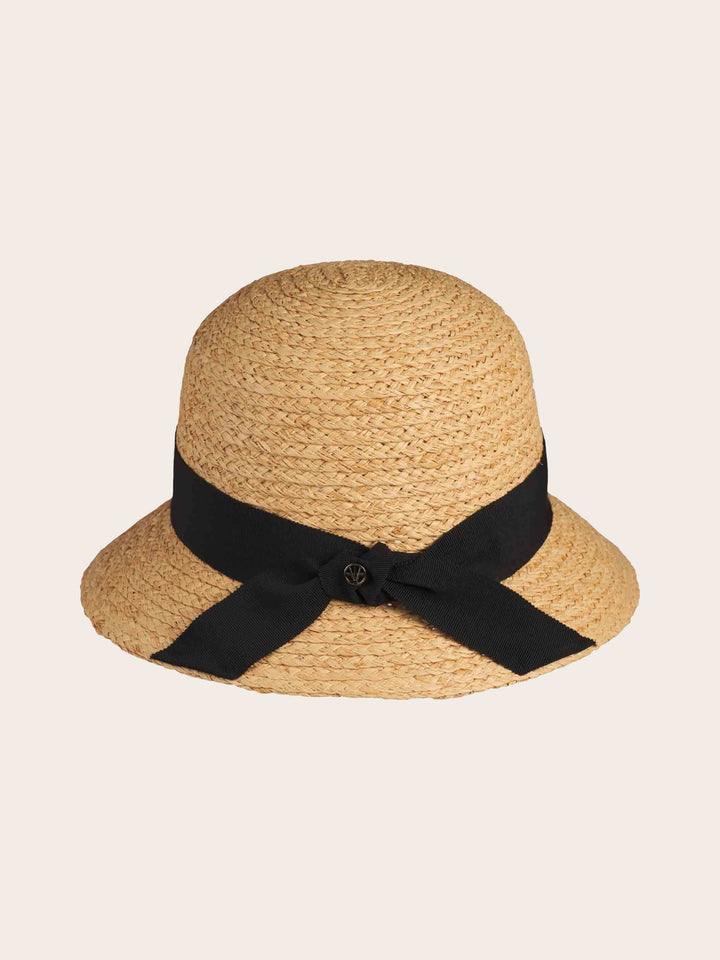 Lässiger Loevenich Strohhut aus Raffia geflochten