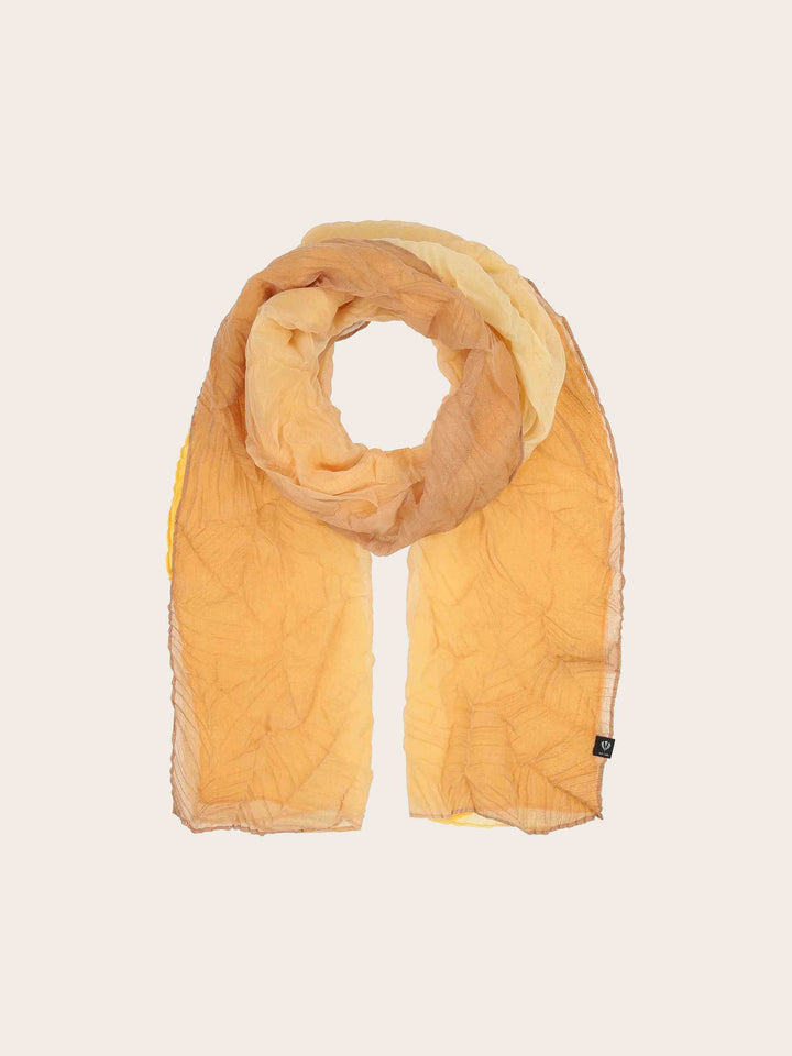 Plissee-Schal mit Farbverlauf