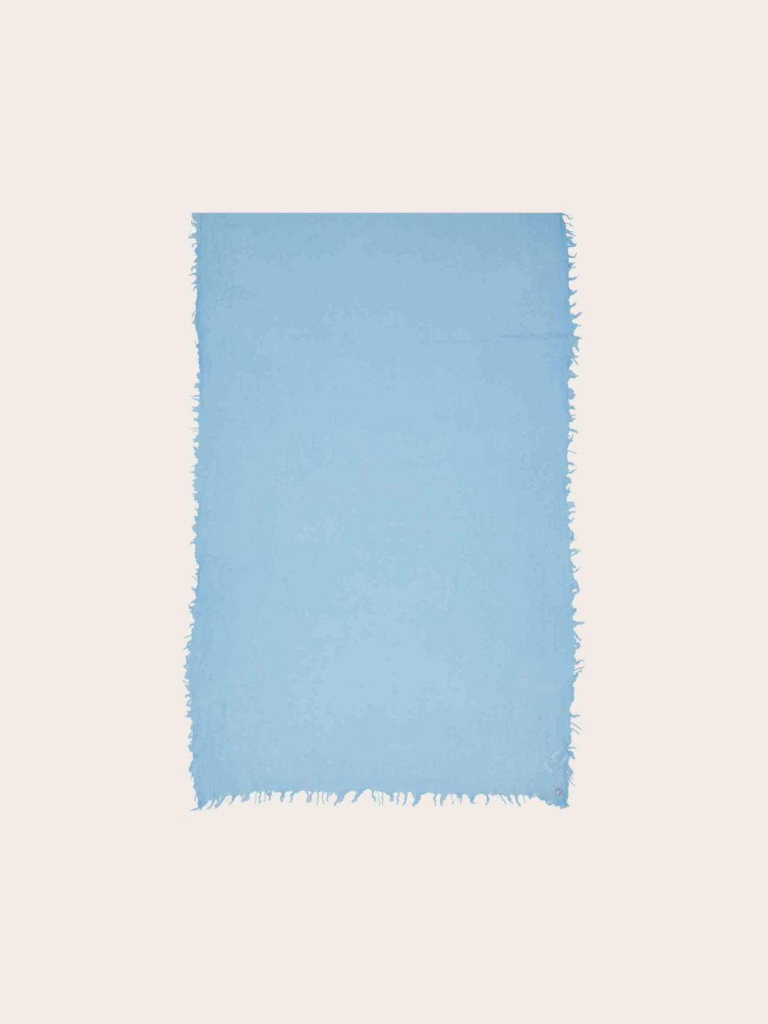 Einfarbige Wollstola mit Fransen