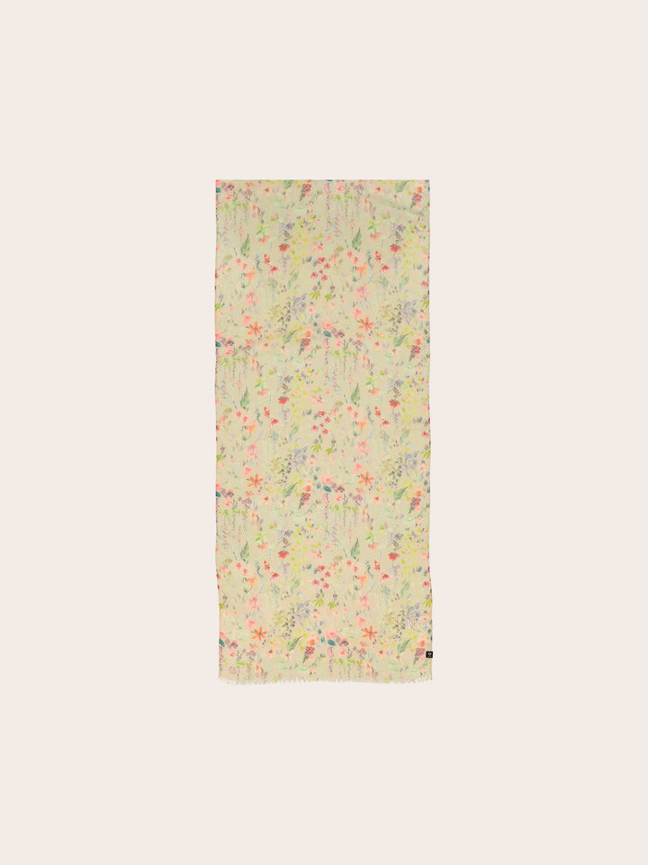 Schal mit zartem Blumen-Design