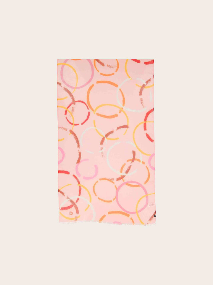 Sustainability Collection - Schal mit bunten Kreisen