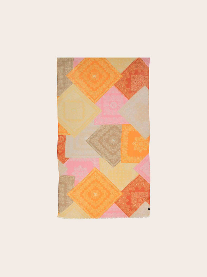 Sustainability Collection - Stola mit Paisley-Design und geometrischem Muster