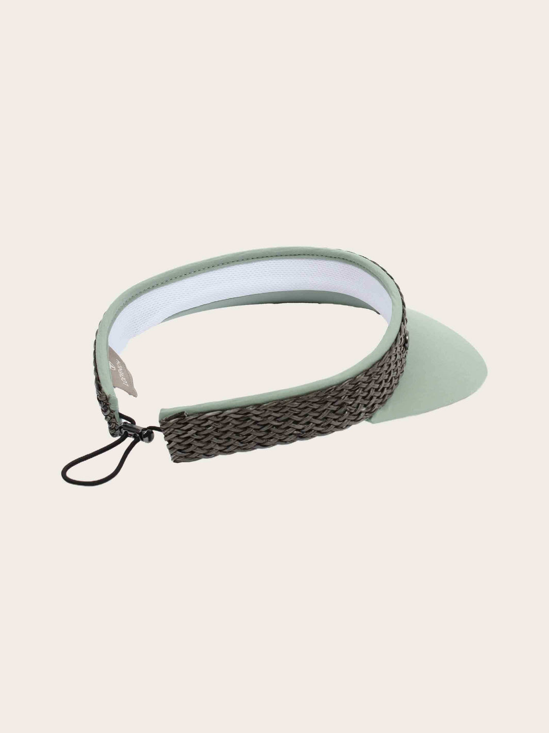 Loevenich Visor aus Baumwolle mit geflochtenem Kunstlederband