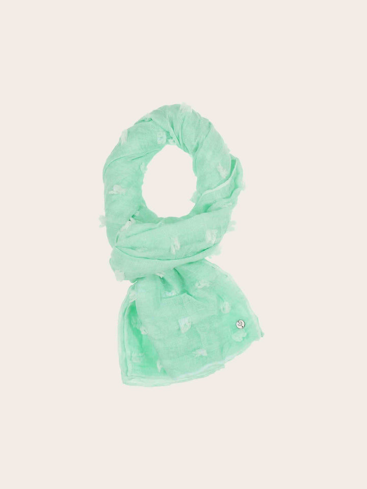 Fil Coupé Stola mit Quadraten