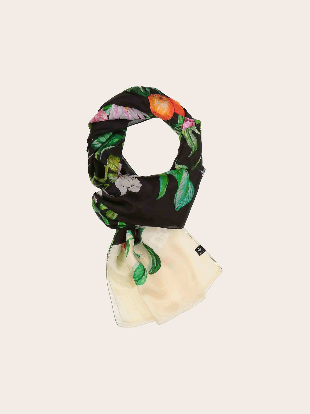 XL Seiden-Stola mit Dschungel Design