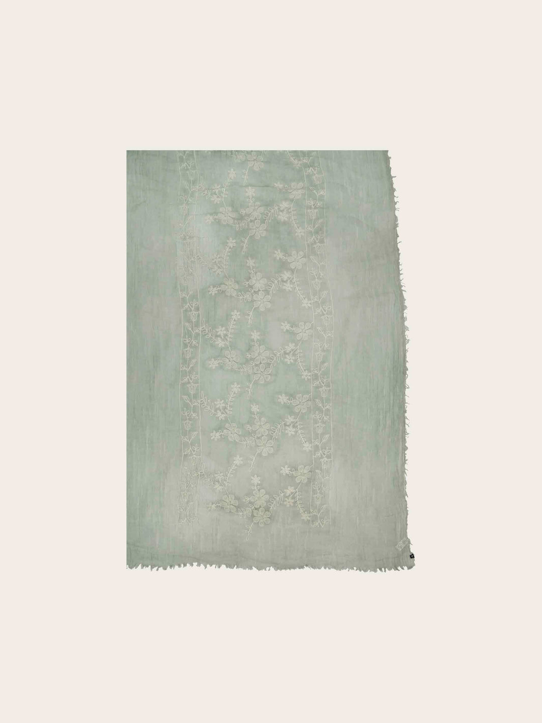 Stola mit Blumen-Stickerei