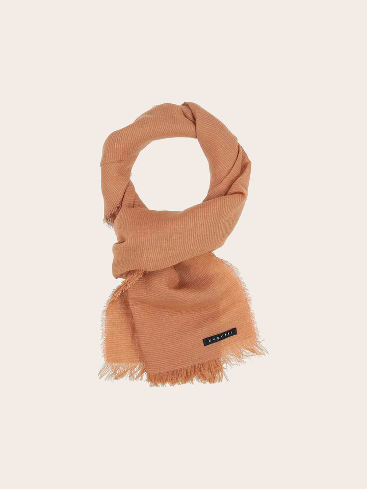 Einfarbige bugatti Stola in Leinenmischung