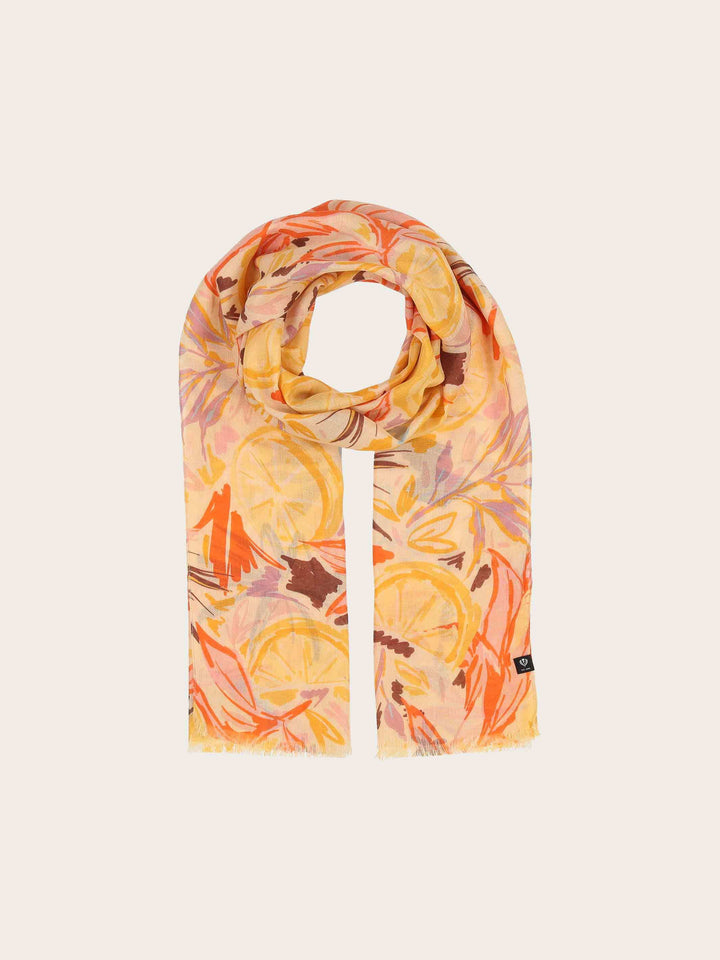 Sustainability Collection - Schal mit tropischem Pflanzen-Design aus Viskose