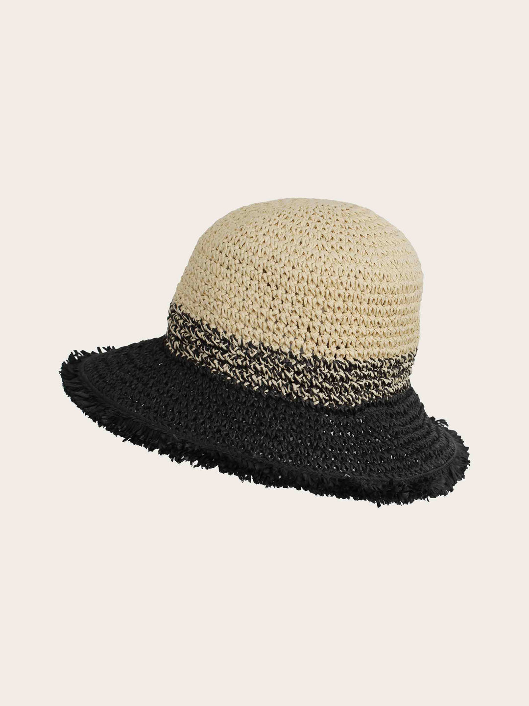 Zweifarbiger Loevenich Glockenhut mit ausgefransten Kanten