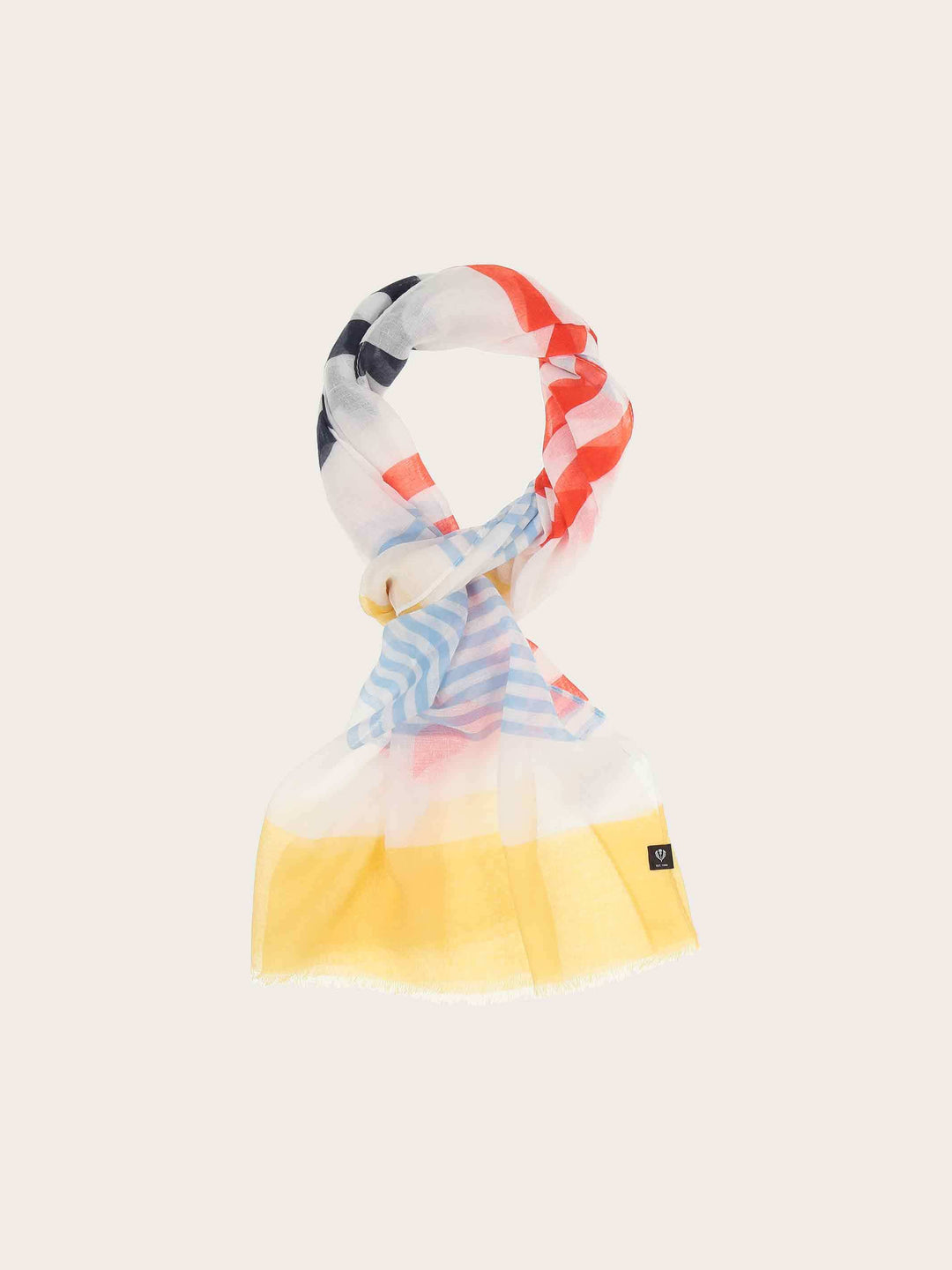 Sustainability Collection - Schal im bunten Streifen-Design