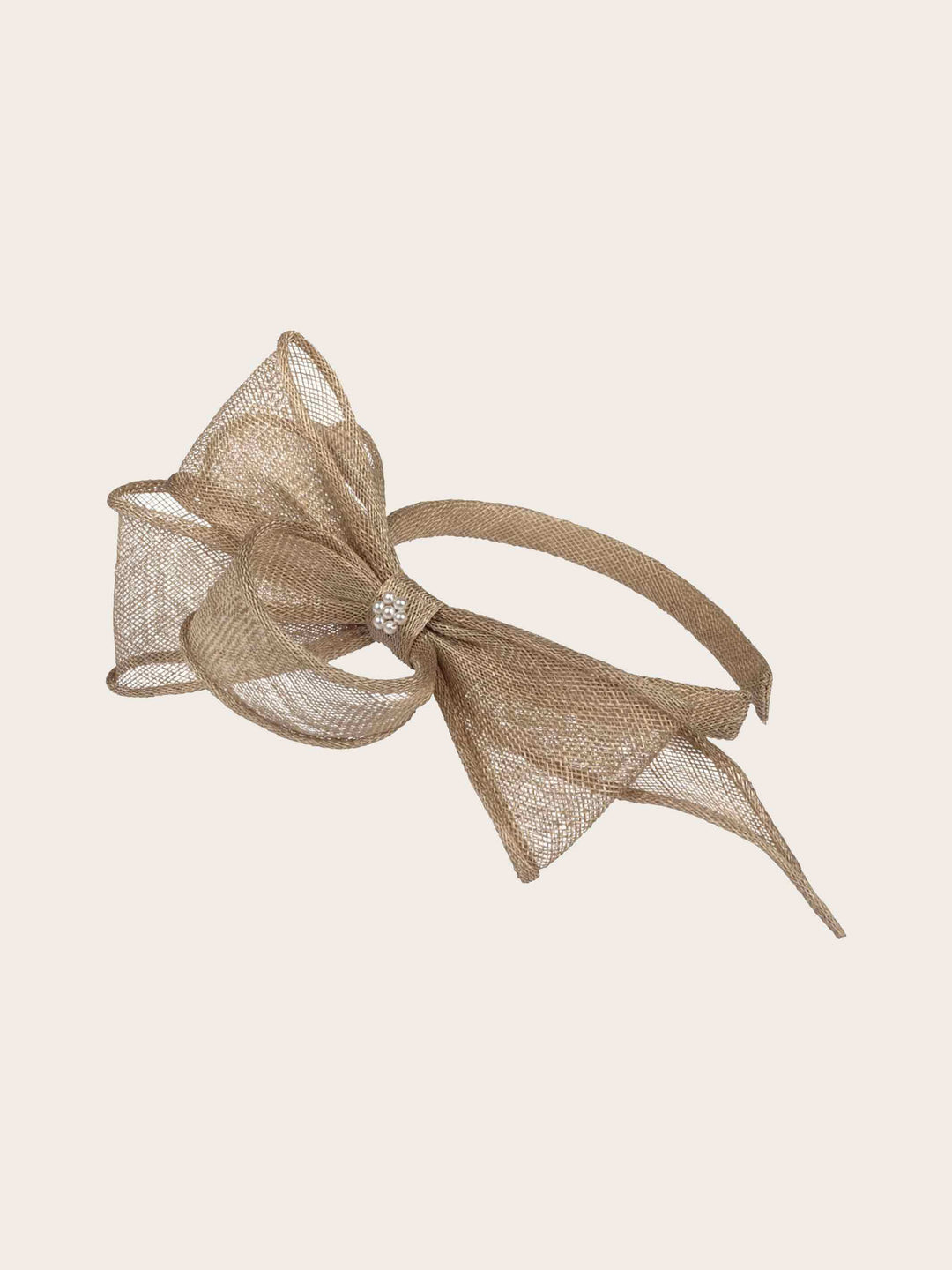 Stilvoller Loevenich Haarreif mit Sinamay Schleife