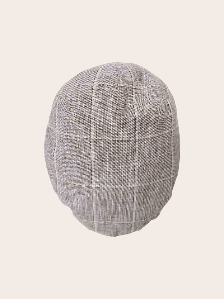 Karierte bugatti Schirmmütze in Leinenmischung