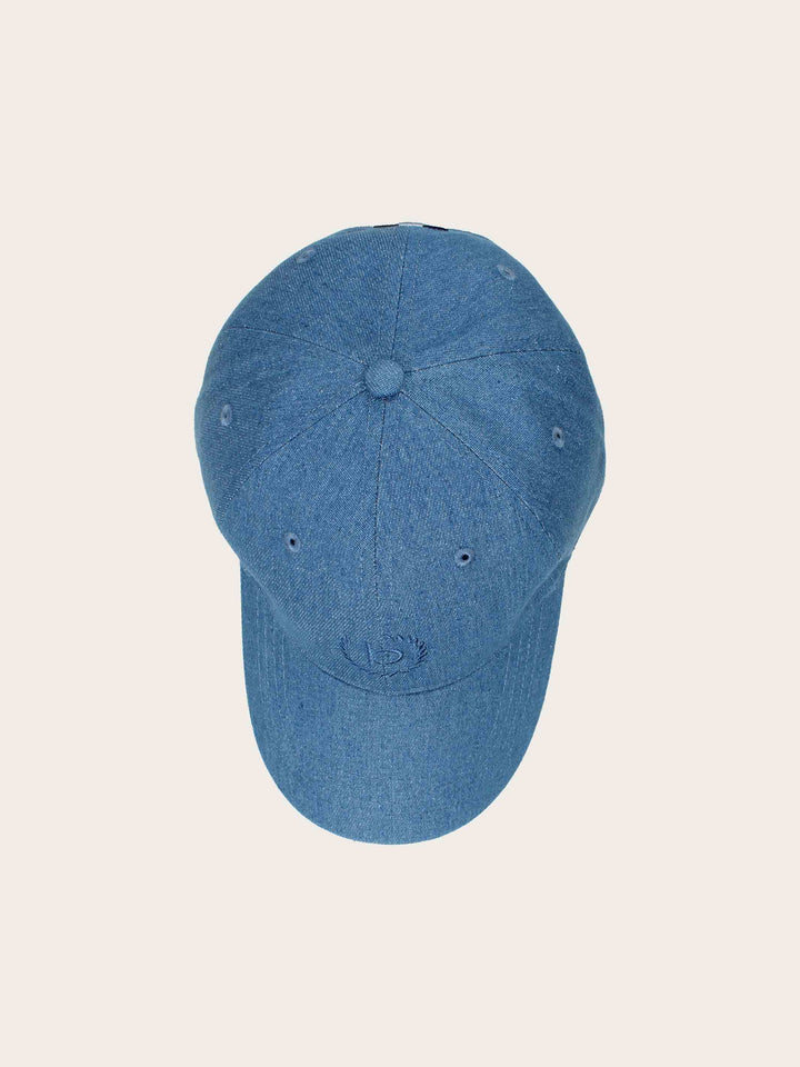 Einfarbige Baseballkappe im Jeans-Look mit gesticktem bugatti-Logo