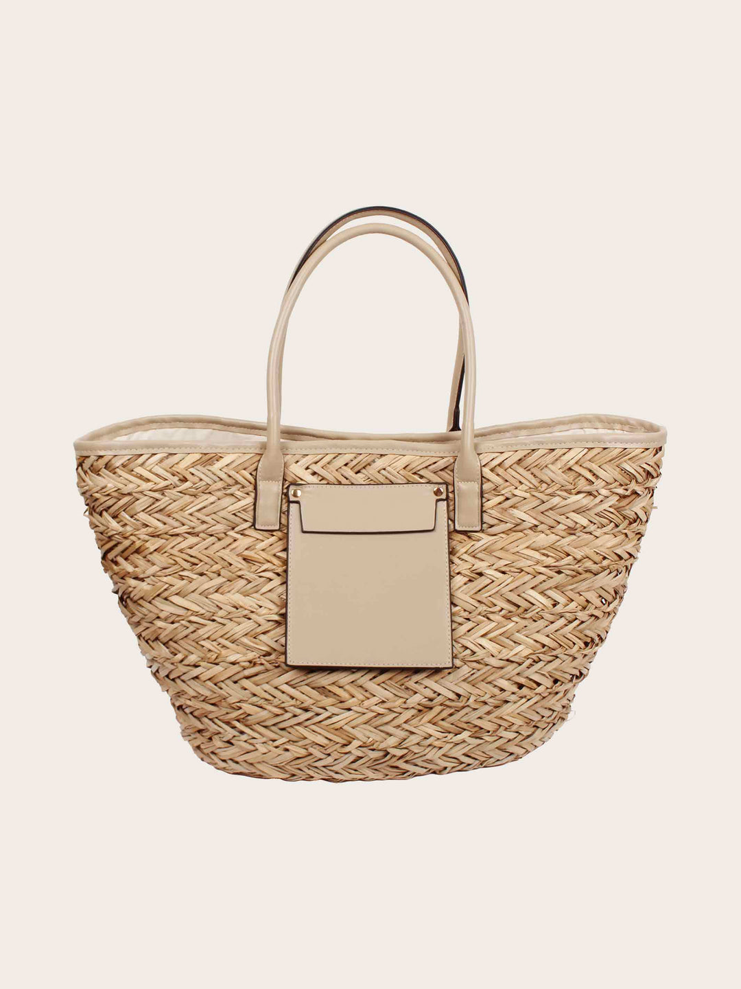 Stylische Loevenich Tasche aus Seegras mit Magnet-Verschluss