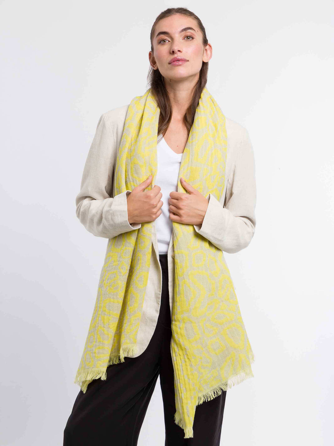 Sustainability Collection - Baumwollstola mit Boho-Design