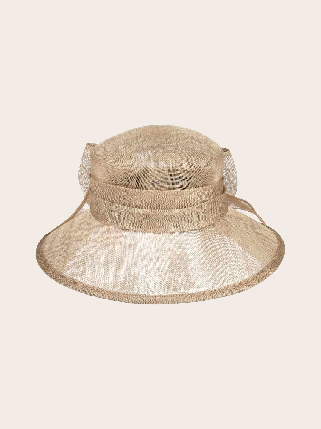 Eleganter Loevenich Matelot Hut mit großer Sinamay Schleife