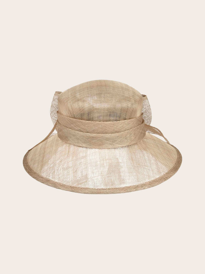 Eleganter Loevenich Matelot Hut mit großer Sinamay Schleife