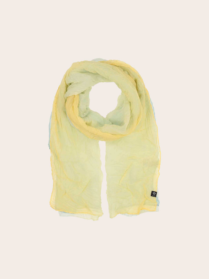 Plissee-Schal mit Farbverlauf