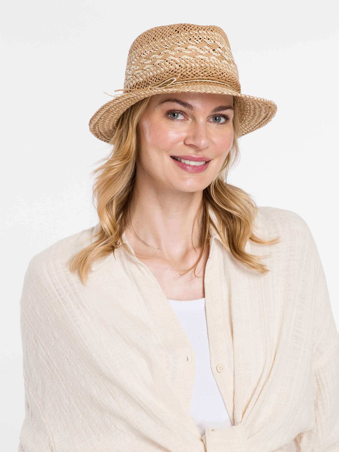 Leichter Loevenich Trilby mit kontrastreichem Muster