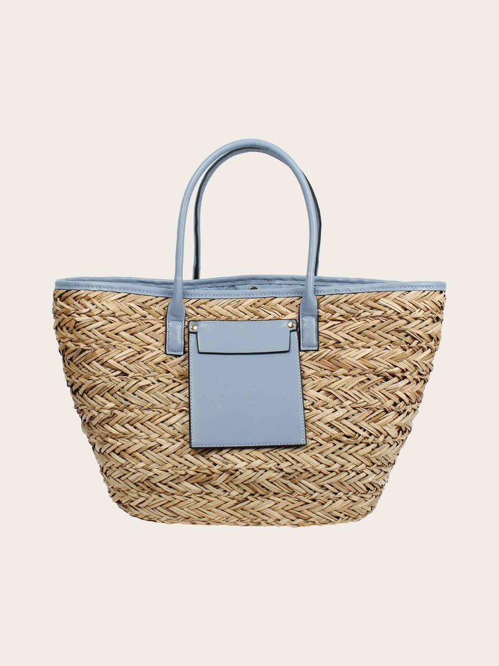 Stylische Loevenich Tasche aus Seegras mit Magnet-Verschluss
