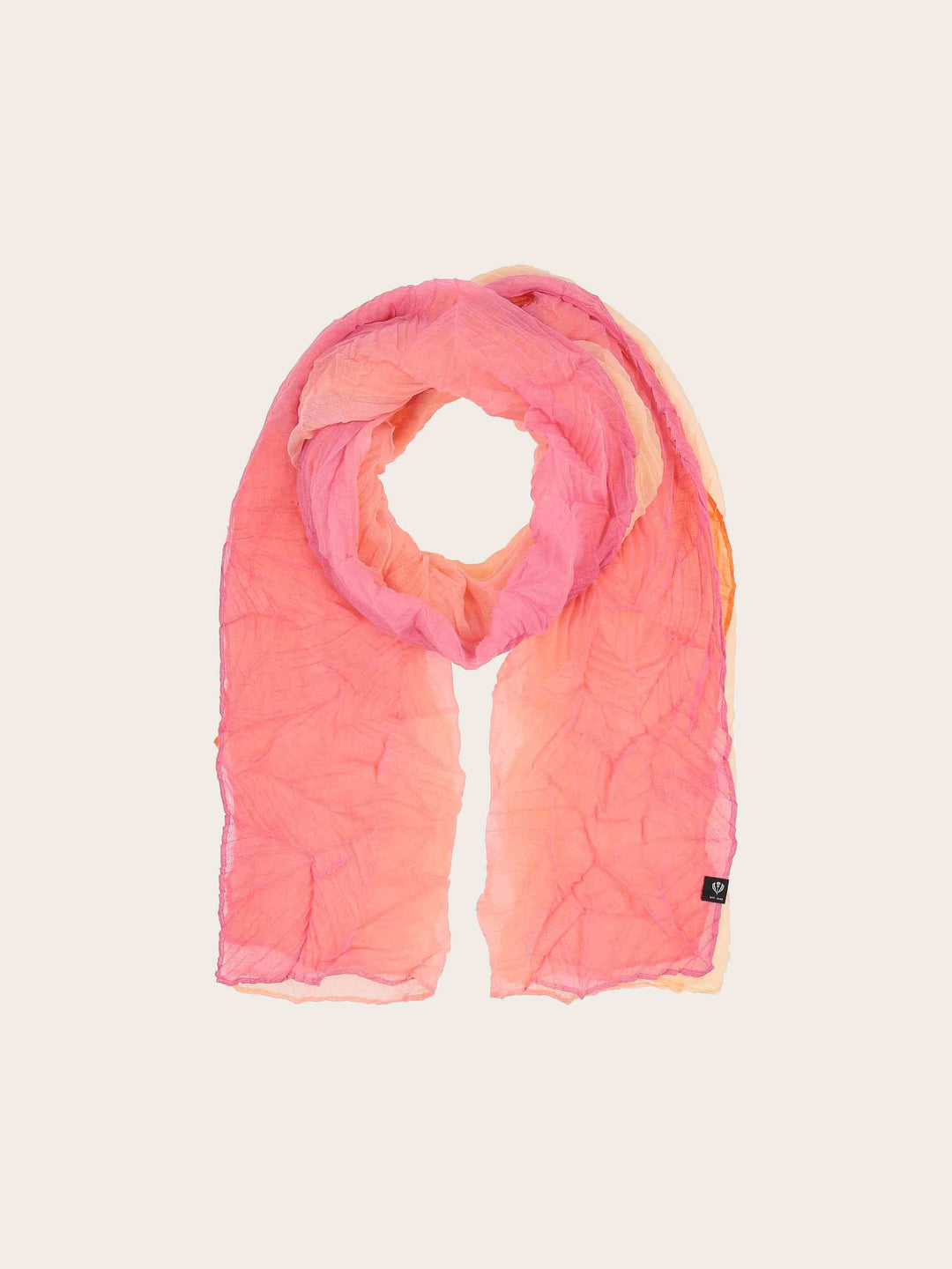 Plissee-Schal mit Farbverlauf