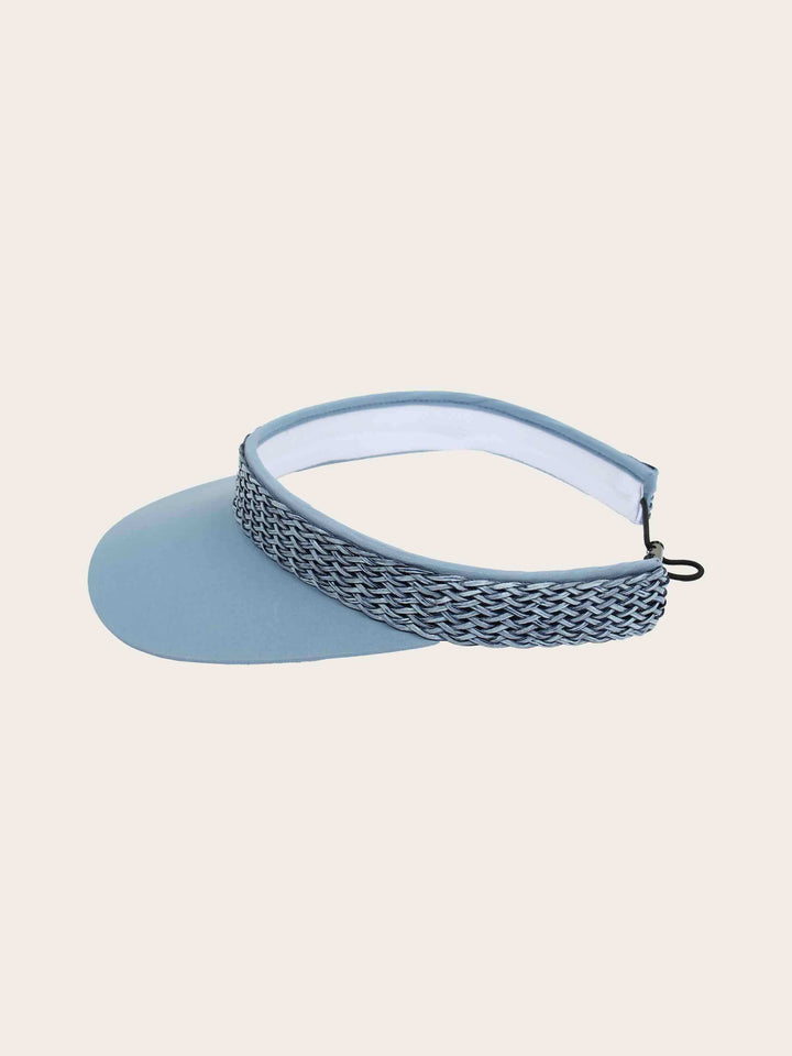 Loevenich Visor aus Baumwolle mit geflochtenem Kunstlederband