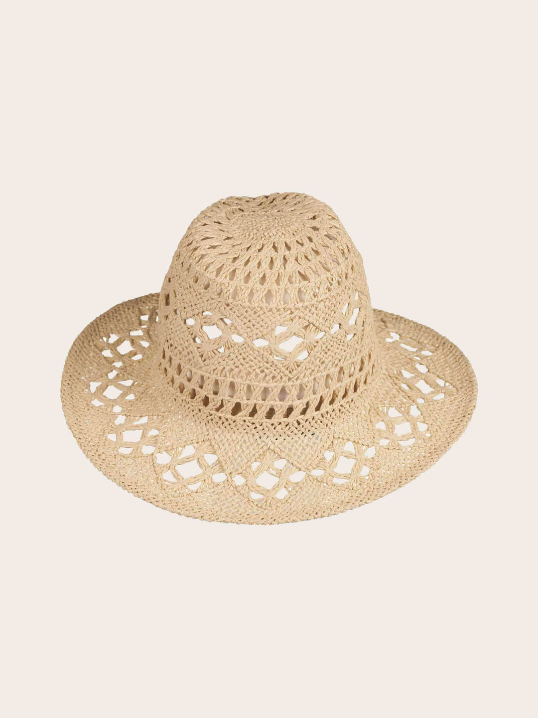 Leichter Loevenich Papier-Fedora mit Boho-Muster