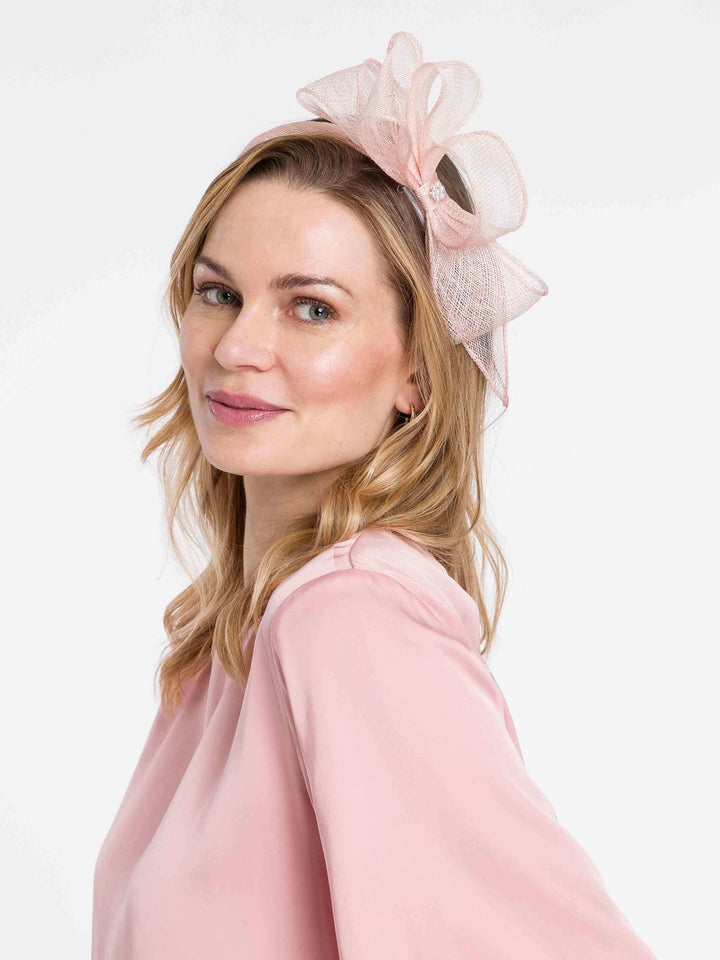 Stilvoller Loevenich Haarreif mit Sinamay Schleife